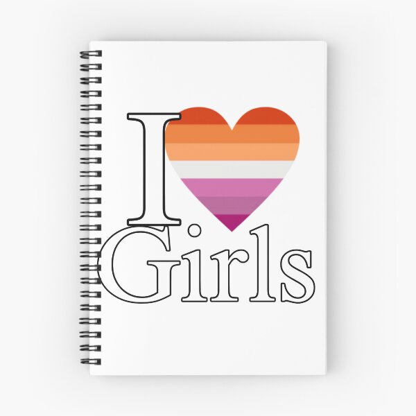 Item preview, I Heart Girls Lesbian Flag designed and sold by PopBubbleShop.