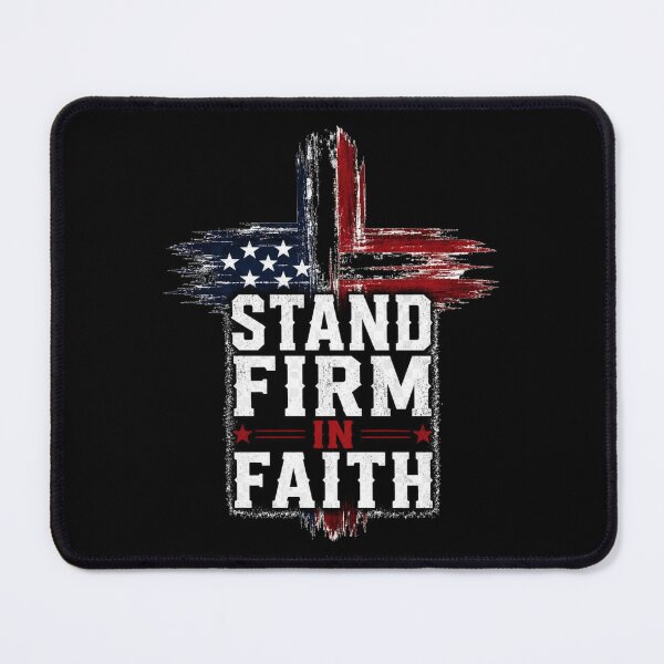 Item preview,  Stand Firm In Faith Christian Cross Shirt designed and sold by Illustrated Faith.