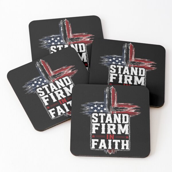 Item preview,  Stand Firm In Faith Christian Cross Shirt designed and sold by Illustrated Faith.