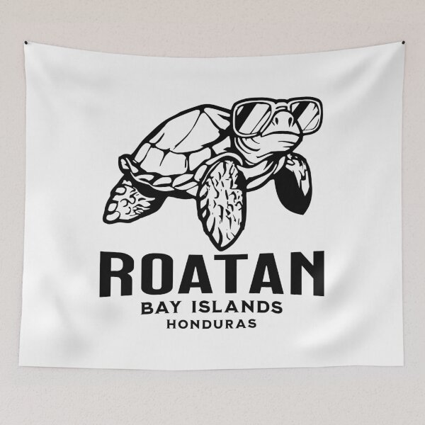 Item preview, Roatan Bay Island Honduras | Turtle with Sunglasses designed and sold by BeachWhisper.