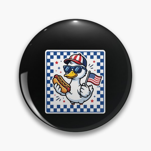 Item preview, Patriotic Duck American Flag Hot Dog Fourth Of July designed and sold by SofenArt.