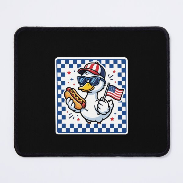 Item preview, Patriotic Duck American Flag Hot Dog Fourth Of July designed and sold by SofenArt.
