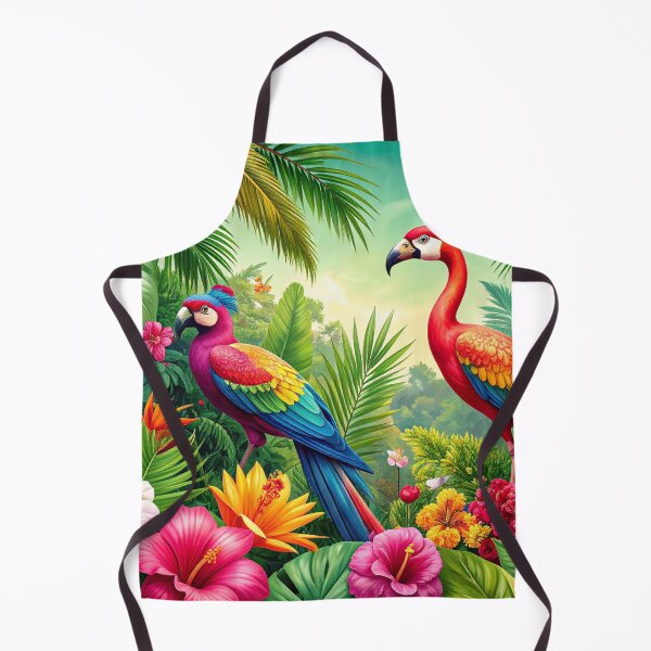 Item preview, Tropical Parrots – Colorful Jungle Art designed and sold by Sasas Design.