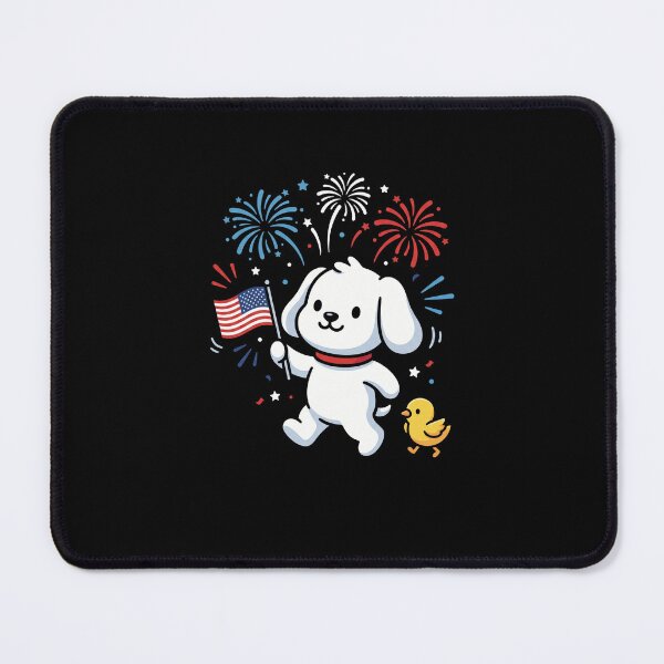 Item preview, Patriotic Puppy American Flag Fourth Of July Dog Holiday designed and sold by SofenArt.