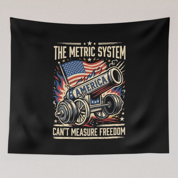 Item preview, The Metric System Can't Measure Freedom America Patriotic United States designed and sold by SofenArt.