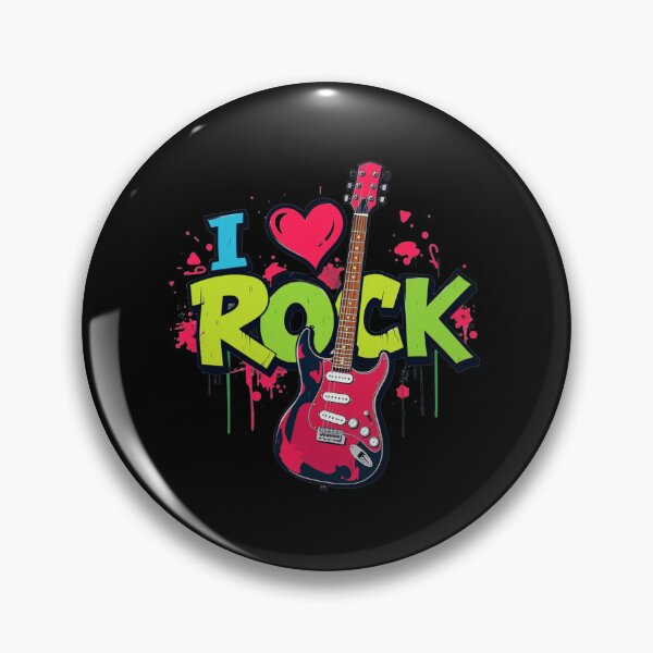 Item preview, I Love Rock Guitar Music Lover designed and sold by Thavi.