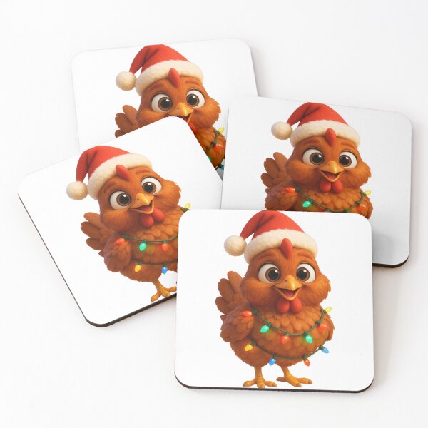 Item preview, Christmas Red Star Chicken designed and sold by Sillytoe.