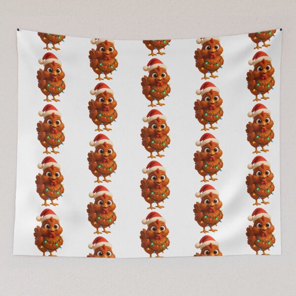 Item preview, Christmas Red Star Chicken designed and sold by Sillytoe.