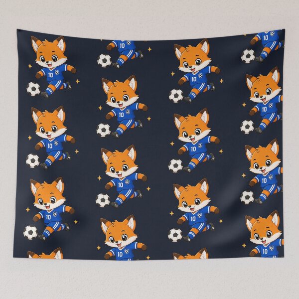 Item preview, Cute Kawaii Soccer Fox Number 10 designed and sold by Seculinator.