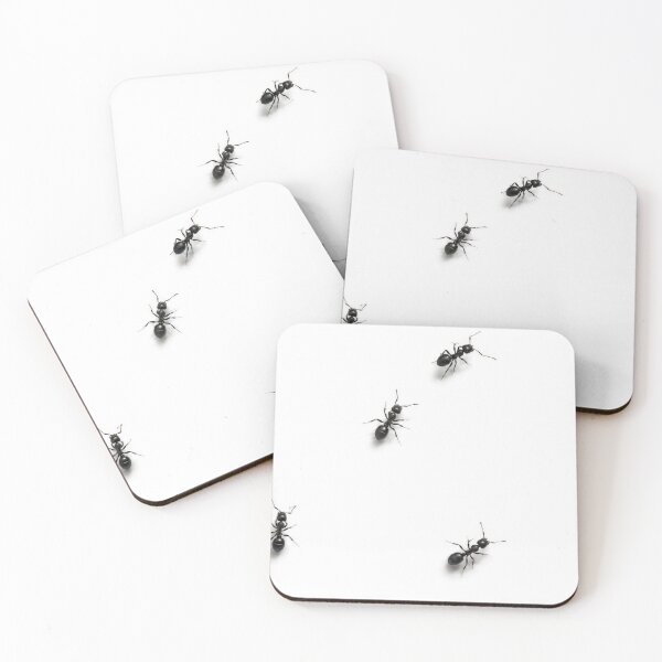 Item preview, Black Ants Scattered on a White designed and sold by Maria Dryfhout.