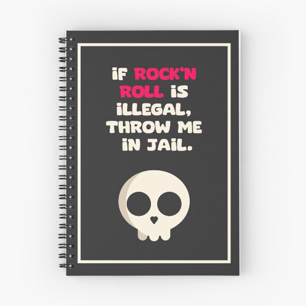 Item preview, If Rock'n Roll Is Illegal Throw Me In Jail designed and sold by BuenoStudio.