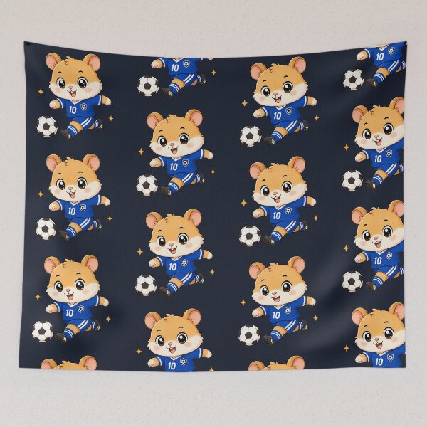 Item preview, Cute Kawaii Soccer Hamster Number 10 designed and sold by Seculinator.