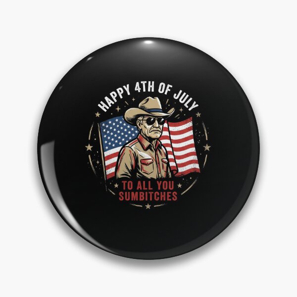 Item preview, Happy 4th Of July To All You Sumbitches Patriot Cowboy designed and sold by SofenArt.
