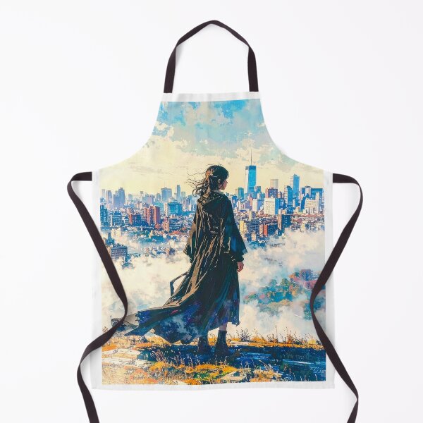 Item preview, Anime Girl Overlooking Skyline designed and sold by BetweenForms.
