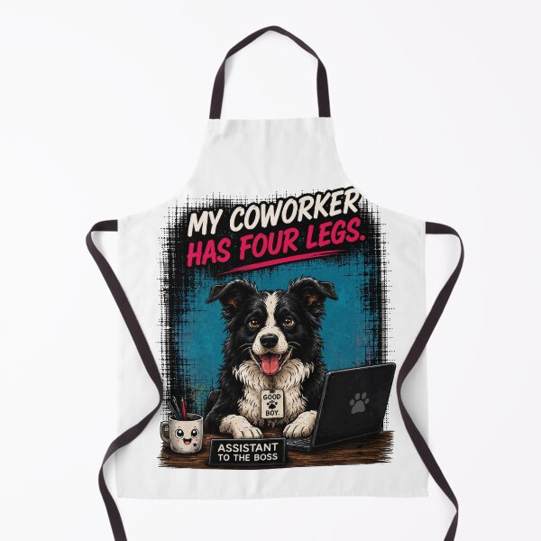 Item preview, My Coworker Has Four Legs Border Collie Office Dog Shirt designed and sold by PINK FREE.
