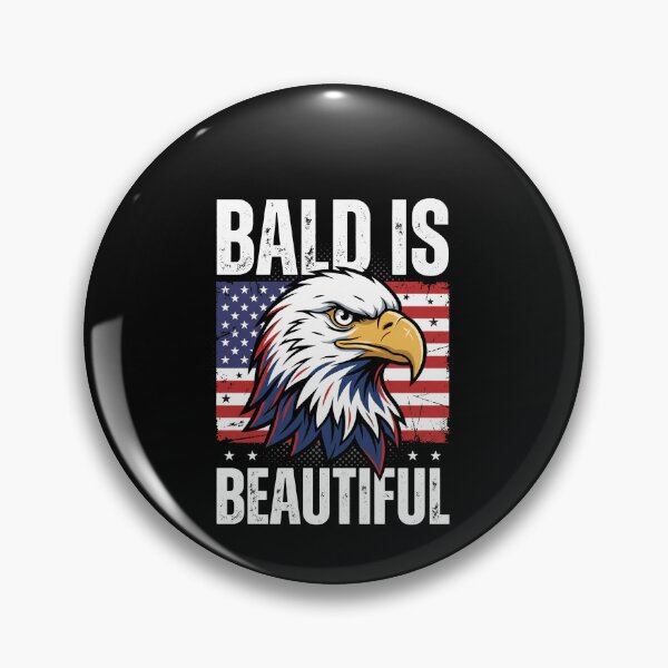 Item preview, Bald Is Beautiful Bald Men American Patriot designed and sold by SofenArt.