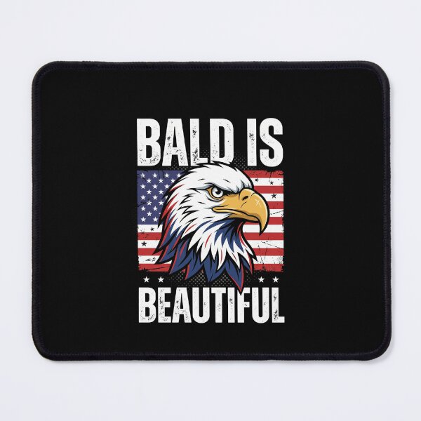 Item preview, Bald Is Beautiful Bald Men American Patriot designed and sold by SofenArt.