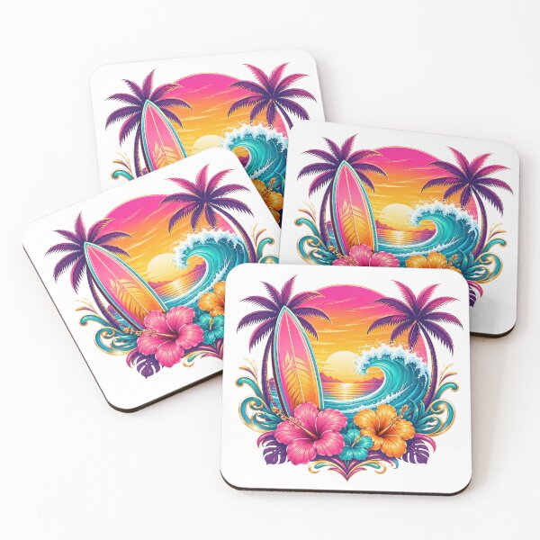 Item preview, Tropical Surf Sunset designed and sold by syotos-ai.