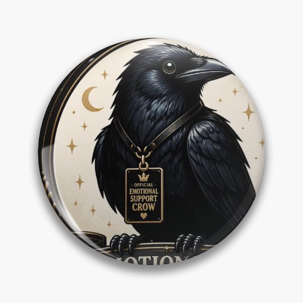 Item preview, Certified Emotional Support Crow designed and sold by StickyGuys.