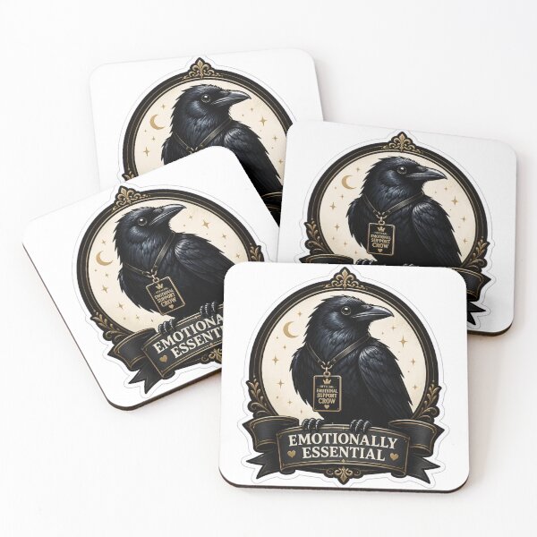 Item preview, Certified Emotional Support Crow designed and sold by StickyGuys.