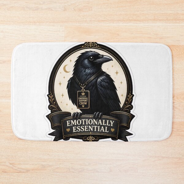 Item preview, Certified Emotional Support Crow designed and sold by StickyGuys.