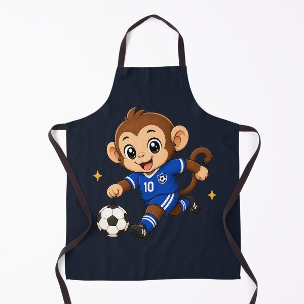 Item preview, Cute Kawaii Soccer Monkey Number 10 designed and sold by Seculinator.