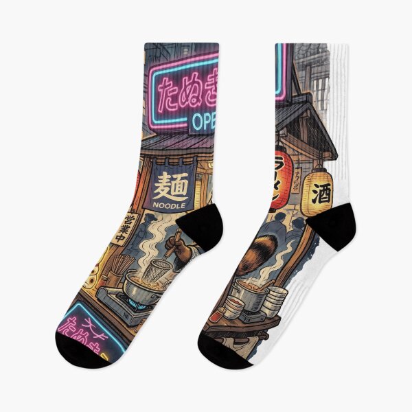 Item preview, Tanuki Ramen Night designed and sold by AnimeWaifusX.