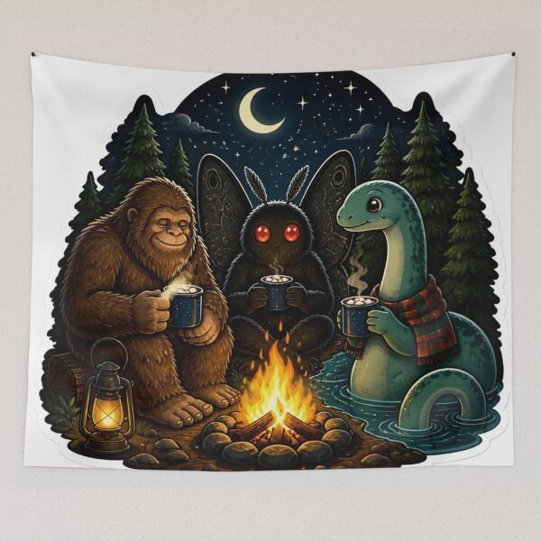 Item preview, Cozy Cryptid Club Night Gathering designed and sold by StickyGuys.