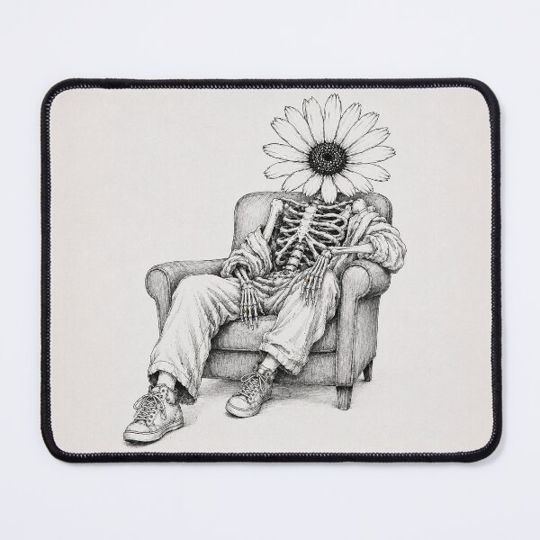 Item preview, "Daisy Bones Takes Five" (Gothic Botanical Ink Art) designed and sold by OtherworldlyIdeas.