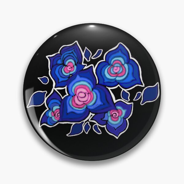 Item preview, Midnight Bloom Flowers┃Dreamy Blue Floral Design designed and sold by Cherry Prism Designs.