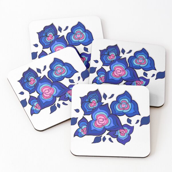 Item preview, Midnight Bloom Flowers┃Dreamy Blue Floral Design designed and sold by Cherry Prism Designs.