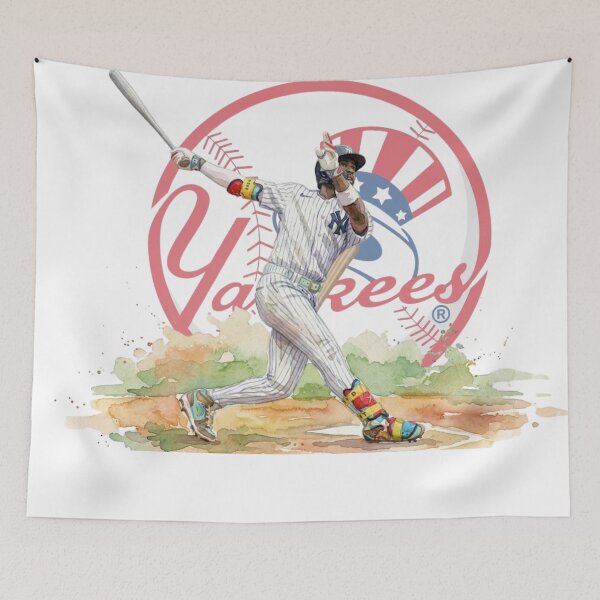 Item preview, NY Baseball Watercolor Hitter Swing designed and sold by cucuzeus.