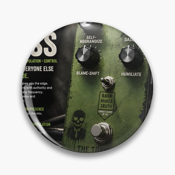 Item preview, The Toxic Boss – Overdrive • Manipulation • Control | Funny Guitar Pedal Parody designed and sold by Mantramontics.
