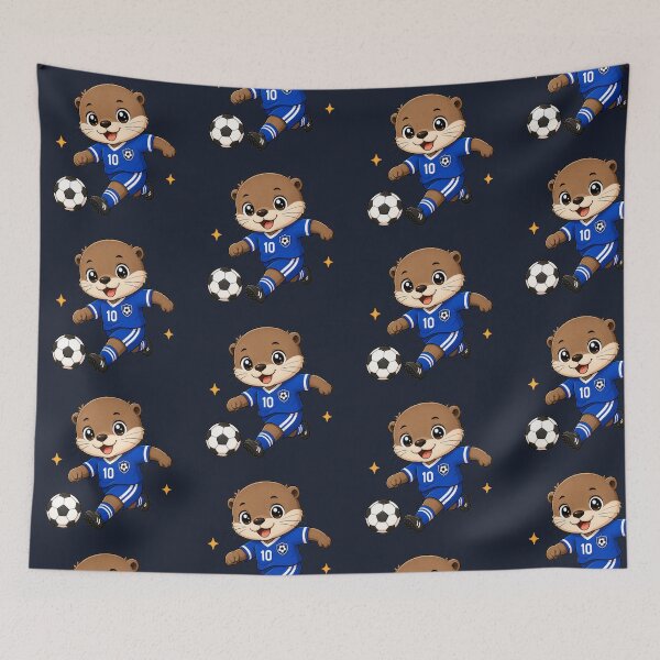 Item preview, Cute Kawaii Soccer Otter Number 10 designed and sold by Seculinator.