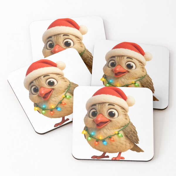 Item preview, Christmas Red-Billed Quelea designed and sold by Sillytoe.