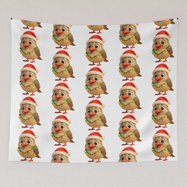Item preview, Christmas Red-Billed Quelea designed and sold by Sillytoe.