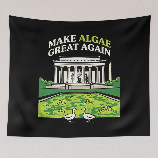 Item preview, Make Algae Great Again Lincoln Memorial Washington DC Satire designed and sold by Ali-printshop.
