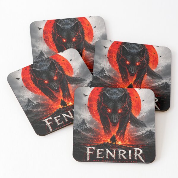 Item preview, Fenrir The Wolf of Ragnarok Poster designed and sold by PetsArt.