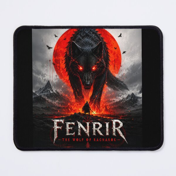Item preview, Fenrir The Wolf of Ragnarok Poster designed and sold by PetsArt.