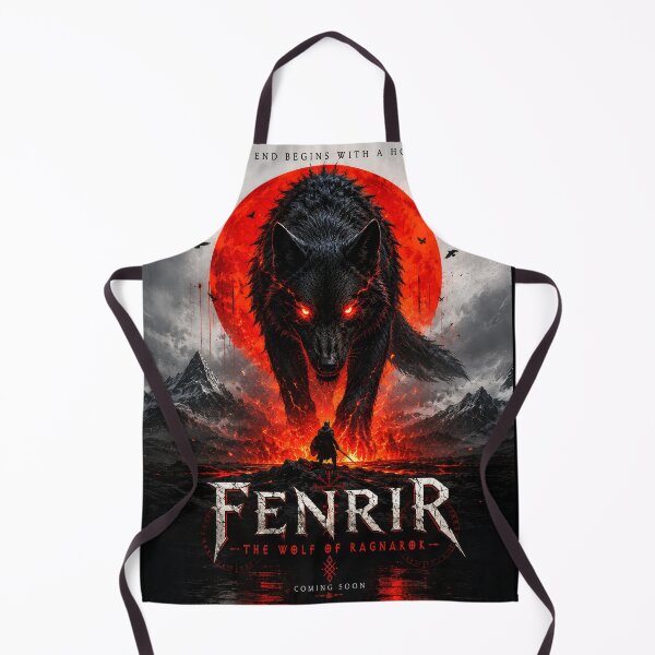 Item preview, Fenrir The Wolf of Ragnarok Poster designed and sold by PetsArt.