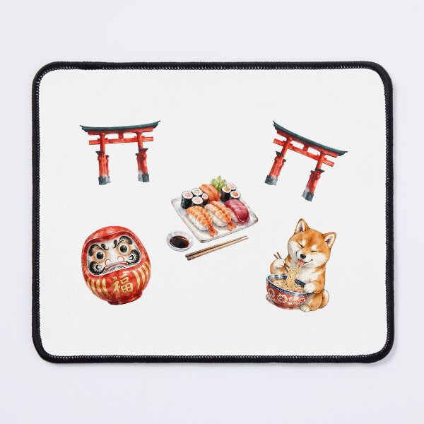 Item preview, Japanese Culture Watercolor Illustration Set designed and sold by BetweenForms.