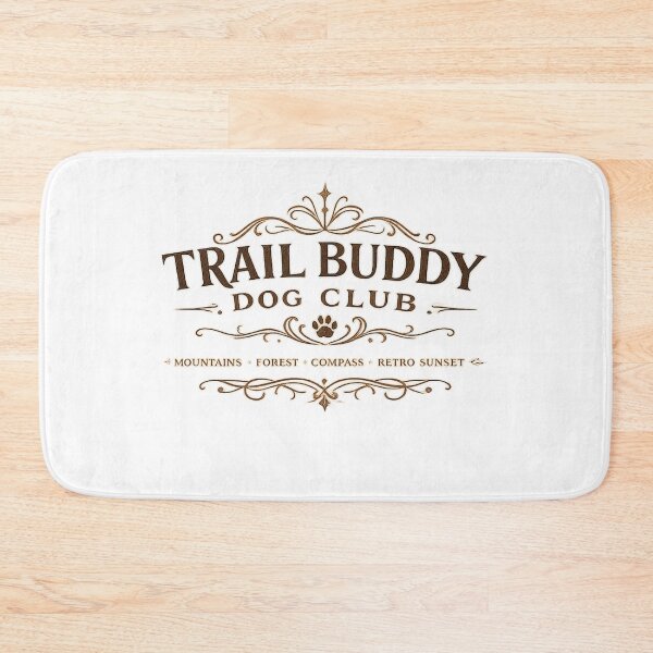 Item preview, Trail Buddy Dog Club Vintage Outdoor Adventure Design designed and sold by PawverseDesigns.