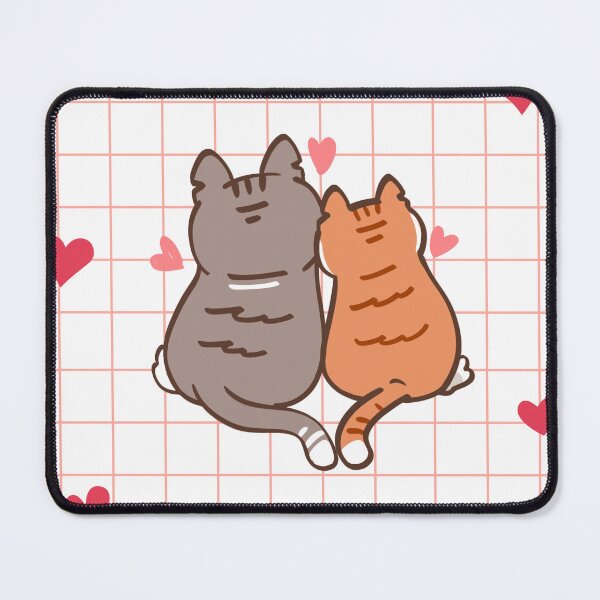Item preview, Cats in Love / Hearts Pattern designed and sold by ice-apparel.