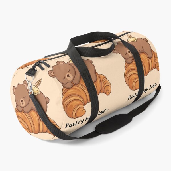 Item preview, Cute Sleeping Bear on Croissant Pastry Naptime designed and sold by Amir Faysal.