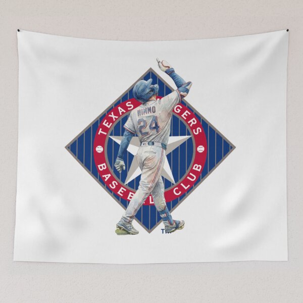 Item preview, Nimmo 24 Texas Baseball Watercolor Art designed and sold by cucuzeus.
