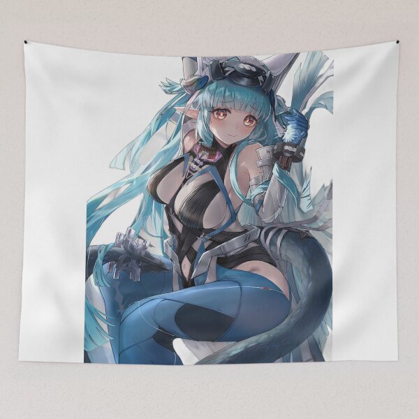 Item preview, Last Rite Long Blue Hair Arknights designed and sold by KomiArts.