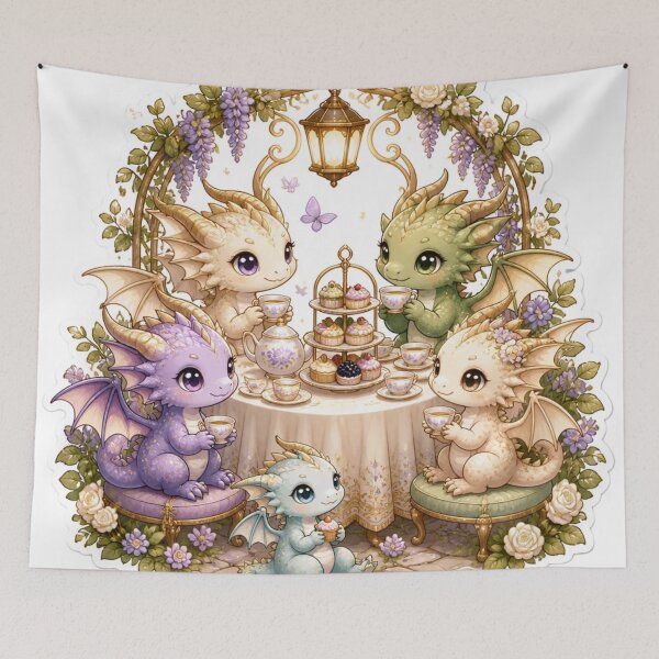 Item preview, Tiny Dragon Tea Party Gathering designed and sold by StickyGuys.
