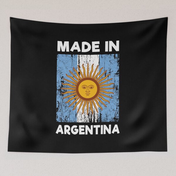 Item preview, Made In Argentina Vintage Distressed Flag Sol de Mayo Pride designed and sold by Dmetalx Art Apparel.