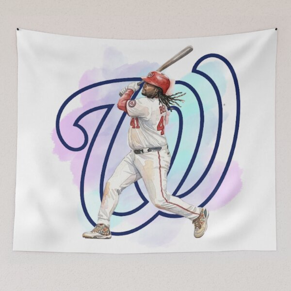 Item preview, Washington Baseball Batter Art Print - Josh Bell Painting designed and sold by cucuzeus.
