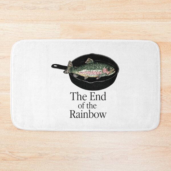 Item preview, The End of the Rainbow Trout Funny Fishing Skillet Vintage Art designed and sold by Ali-printshop.